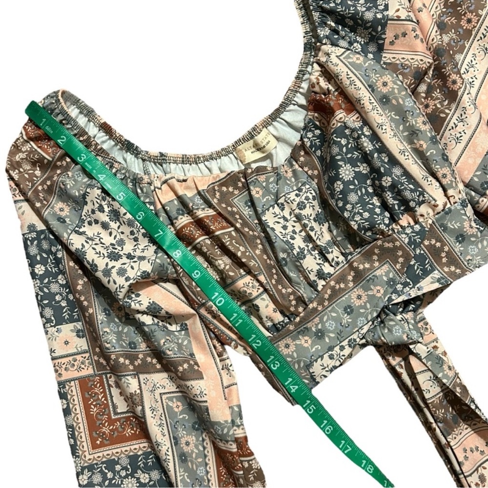 ALTAR'D STATE NWT Boho Patchwork Balloon Sleeve T… - image 12